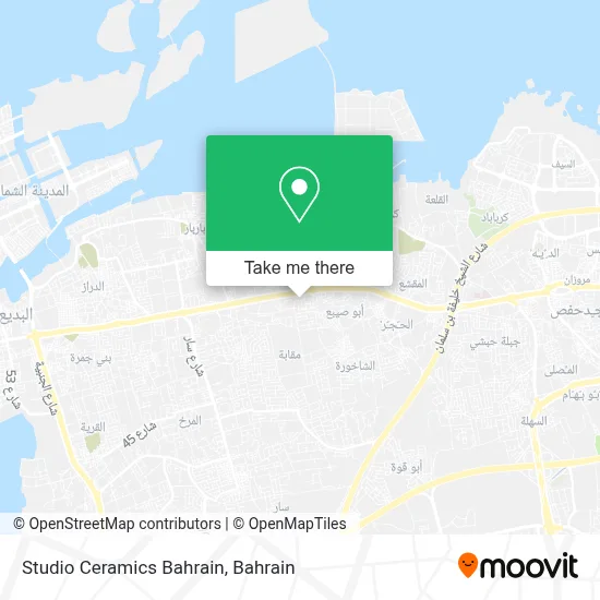 Studio Ceramics Bahrain map