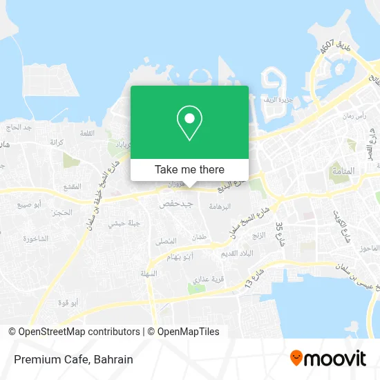 Premium Cafe map