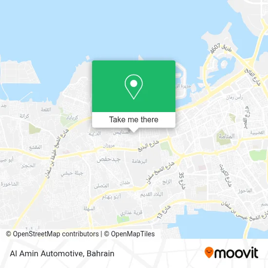 Al Amin Automotive map