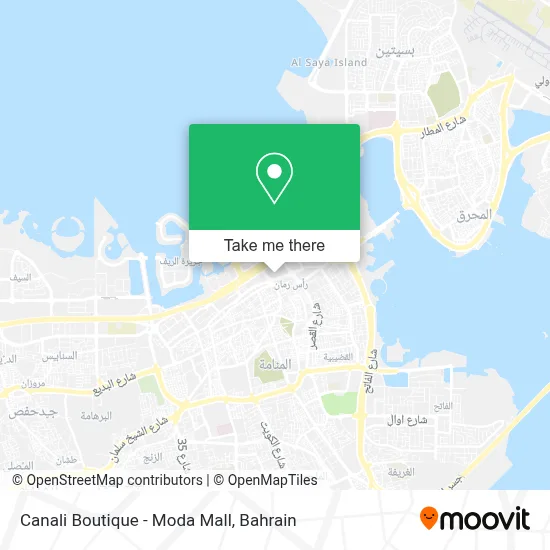 Canali Boutique - Moda Mall map