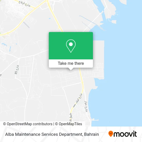 Alba Maintenance Services Department map