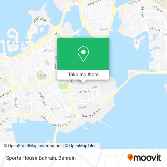 Sports House Bahrain map