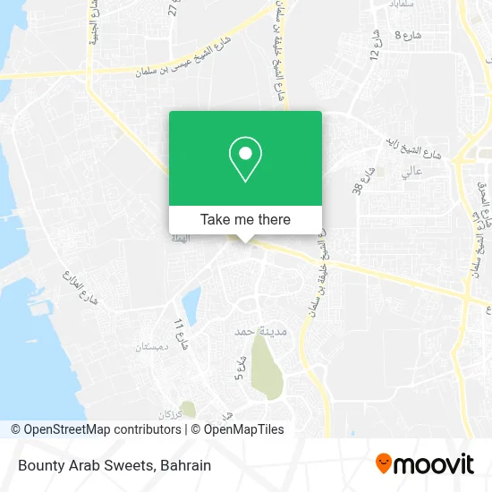 Bounty Arab Sweets map
