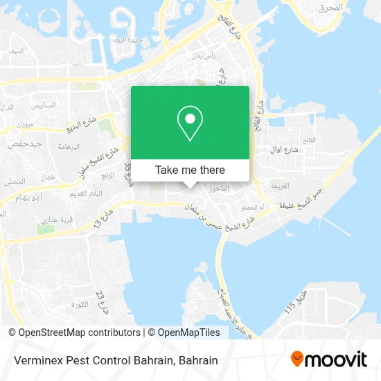 Verminex Pest Control Bahrain map