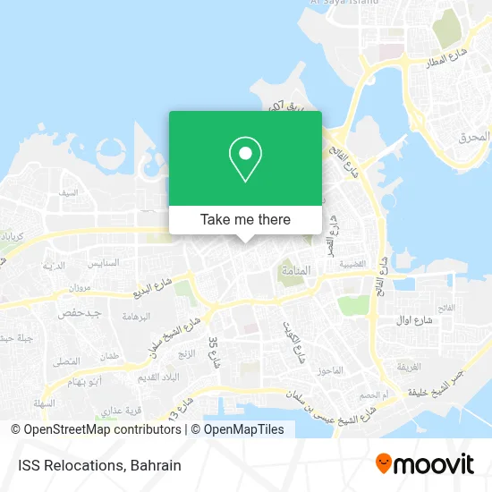 ISS Relocations map