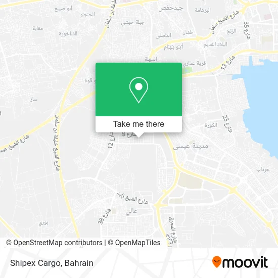 Shipex Cargo map