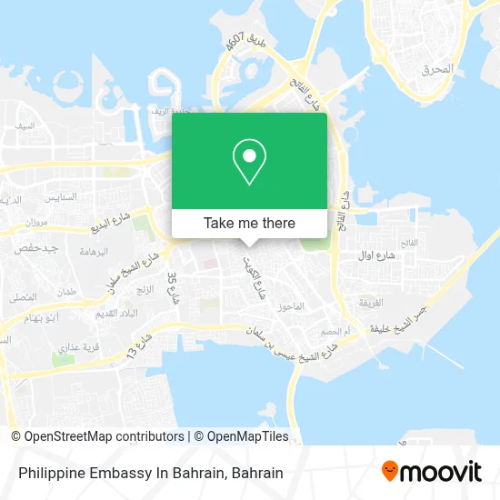 Philippine Embassy In Bahrain map