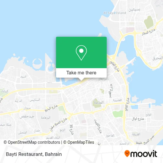Bayti Restaurant map