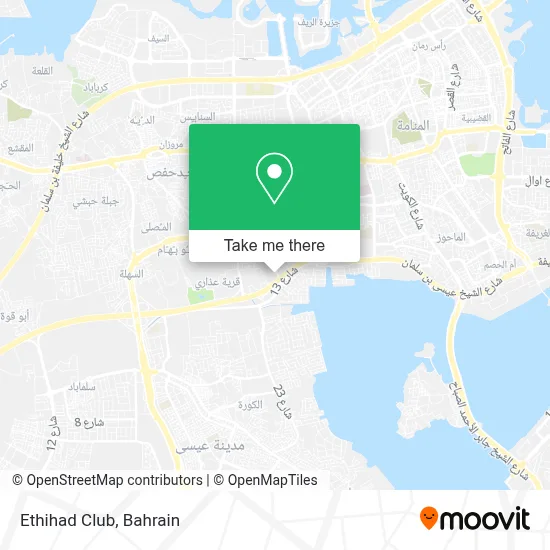 Ethihad Club map