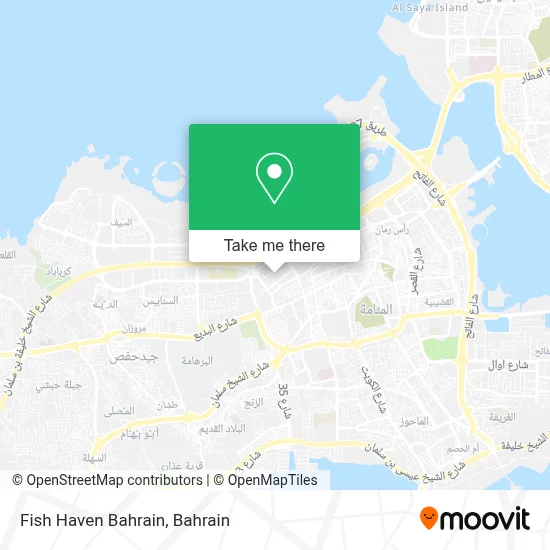 Fish Haven Bahrain map
