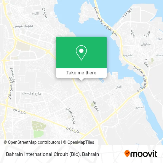 Bahrain International Circuit (Bic) map