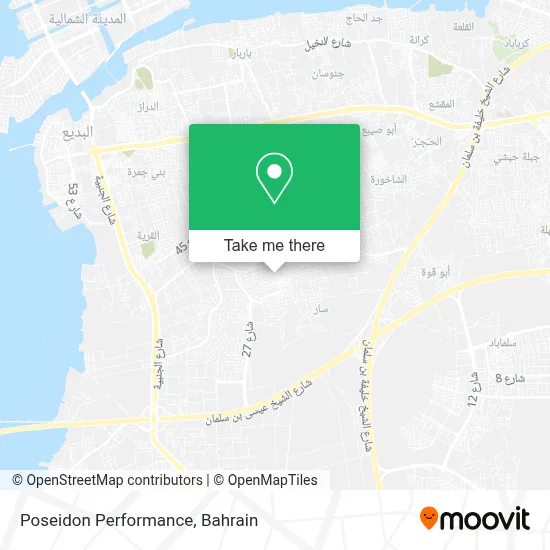 Poseidon Performance map