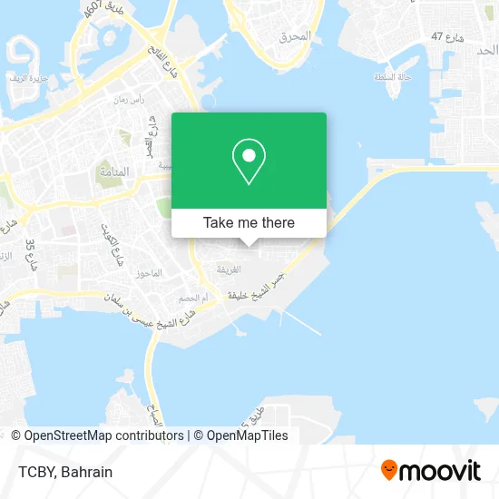 TCBY map