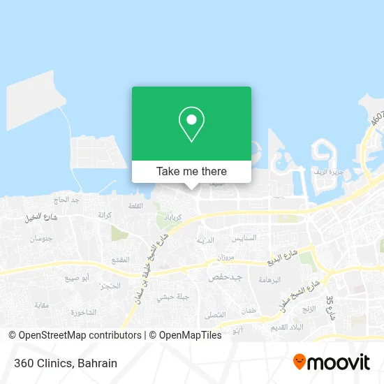360 Clinics map