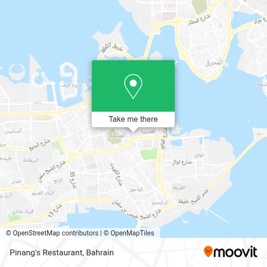 Pinang's Restaurant map