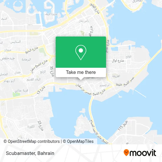 Scubamaster map