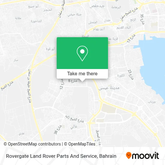 Rovergate Land Rover Parts And Service map