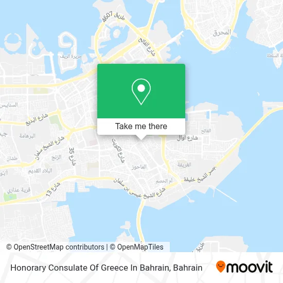 Honorary Consulate Of Greece In Bahrain map