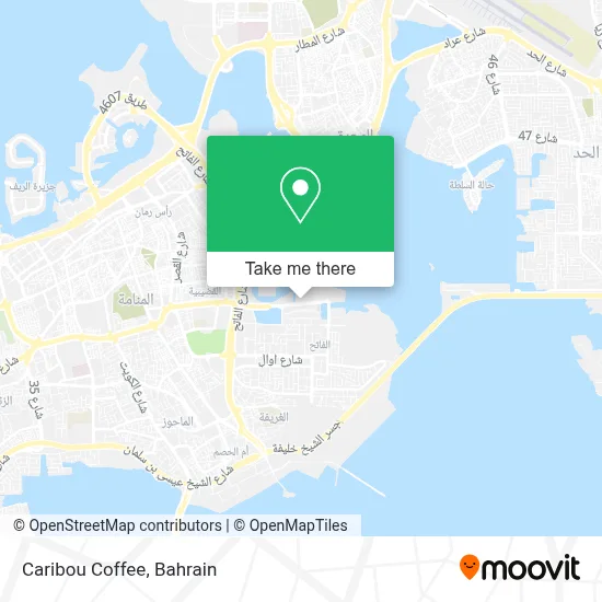 Caribou Coffee map