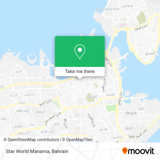 Star World Manama map