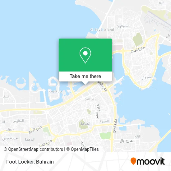 Foot Locker map