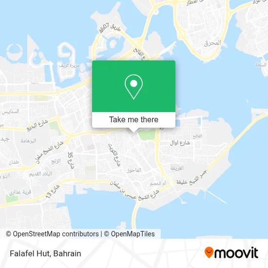 Falafel Hut map