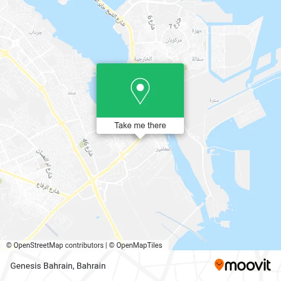 Genesis Bahrain map