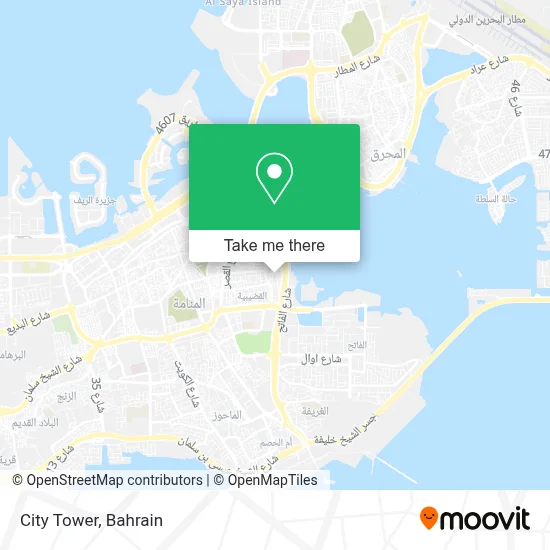 City Tower map