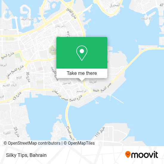 Silky Tips map