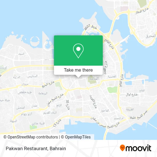 Pakwan Restaurant map