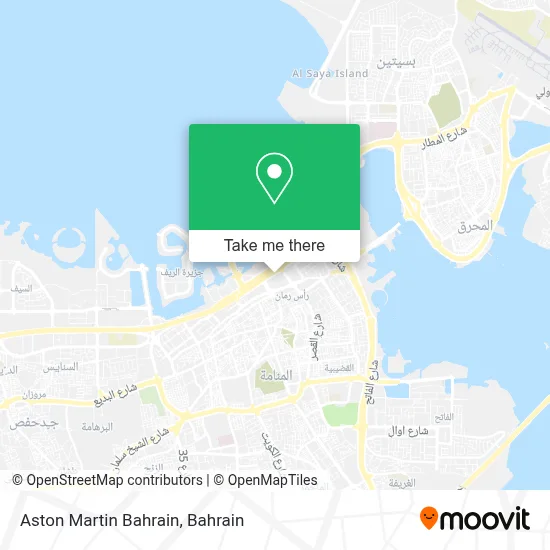 Aston Martin Bahrain map
