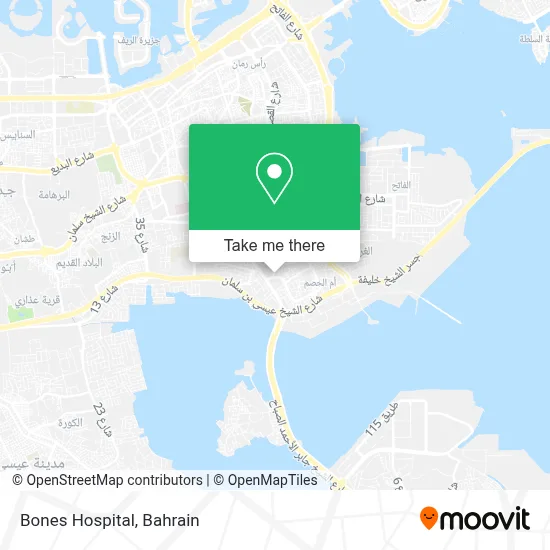 Bones Hospital map