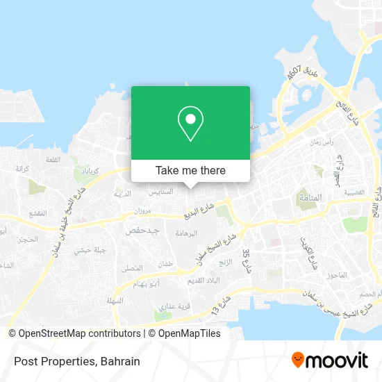 Post Properties map