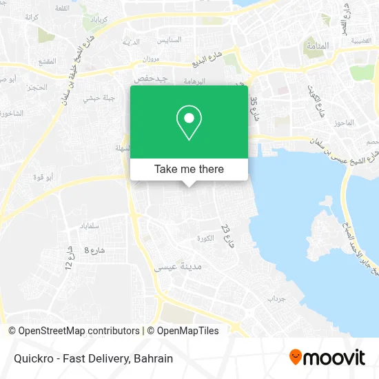 Quickro - Fast Delivery map