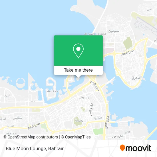 Blue Moon Lounge map