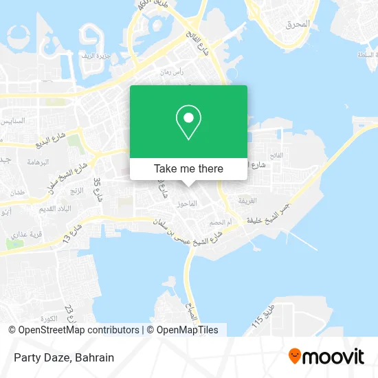 Party Daze map