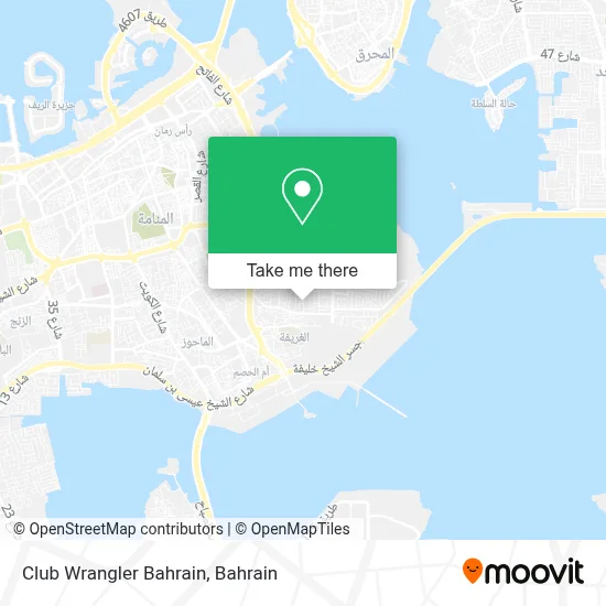 Club Wrangler Bahrain map
