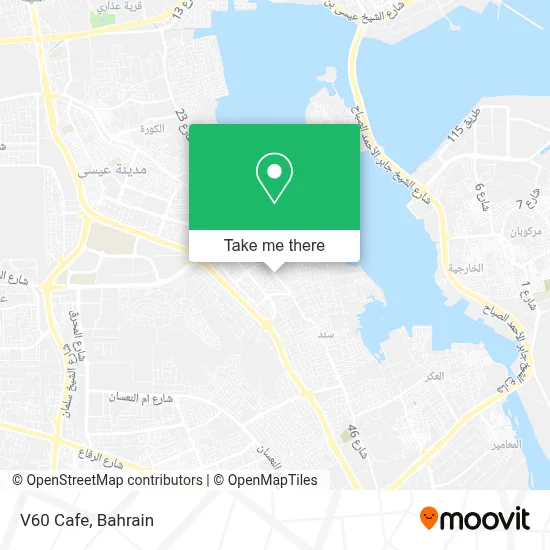 V60 Cafe map