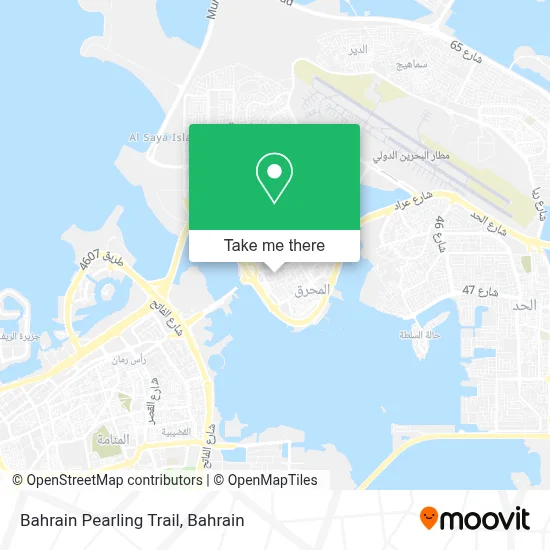 Bahrain Pearling Trail map