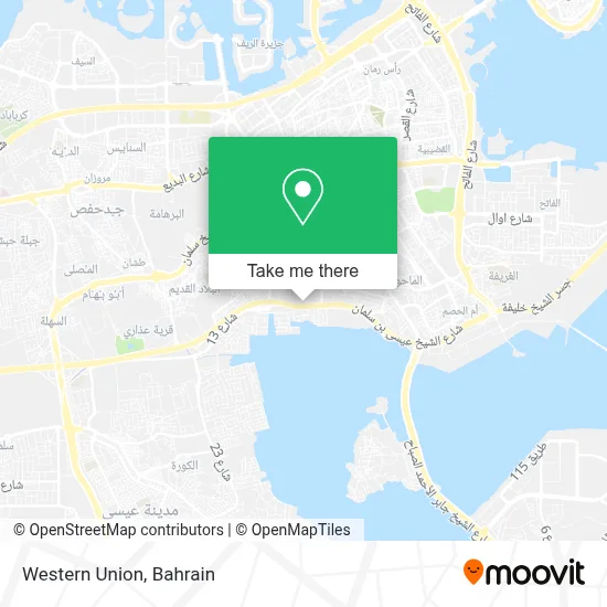 Western Union map