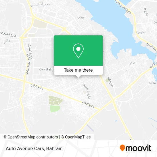 Auto Avenue Cars map