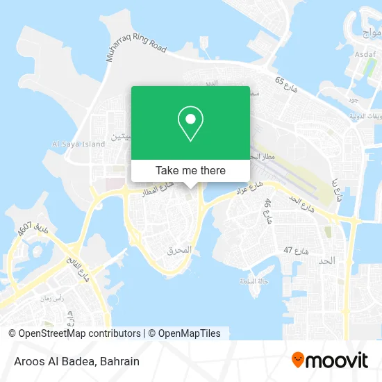 Aroos Al Badea map