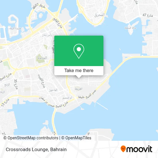 Crossroads Lounge map