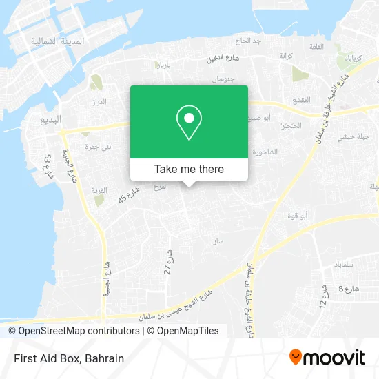 First Aid Box map