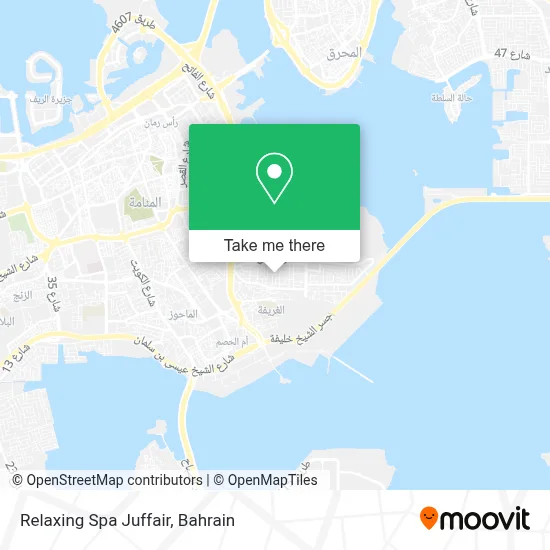 Relaxing Spa Juffair map