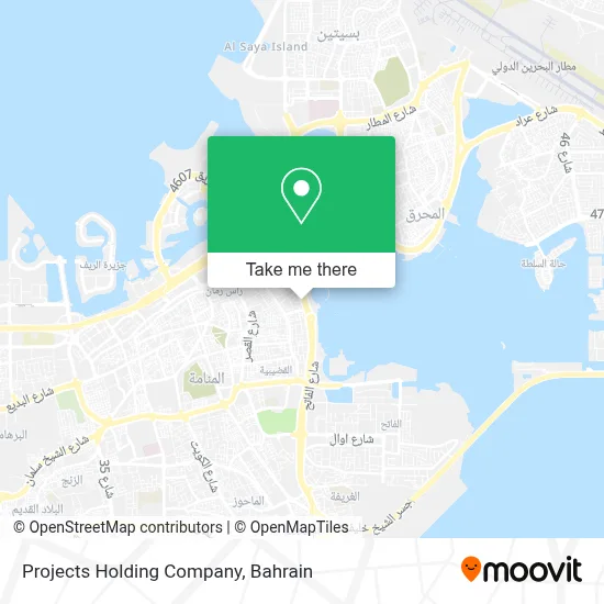 Projects Holding Company map