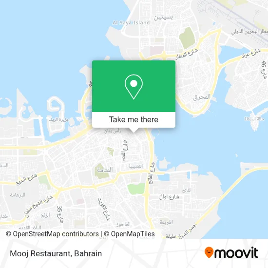 Mooj Restaurant map