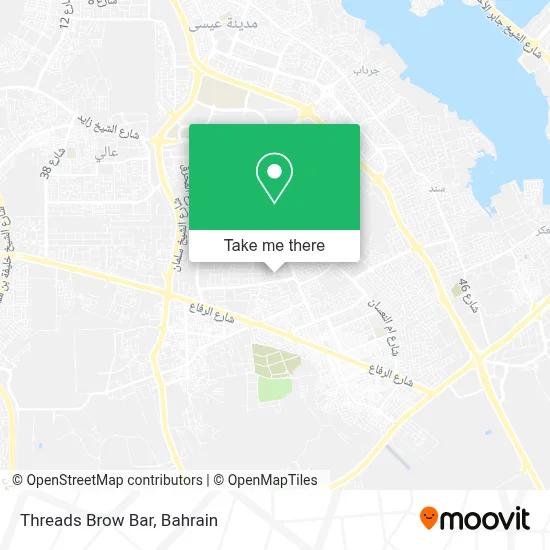 Threads Brow Bar map