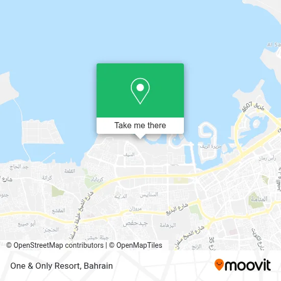 One & Only Resort map
