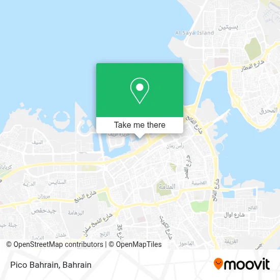 Pico Bahrain map